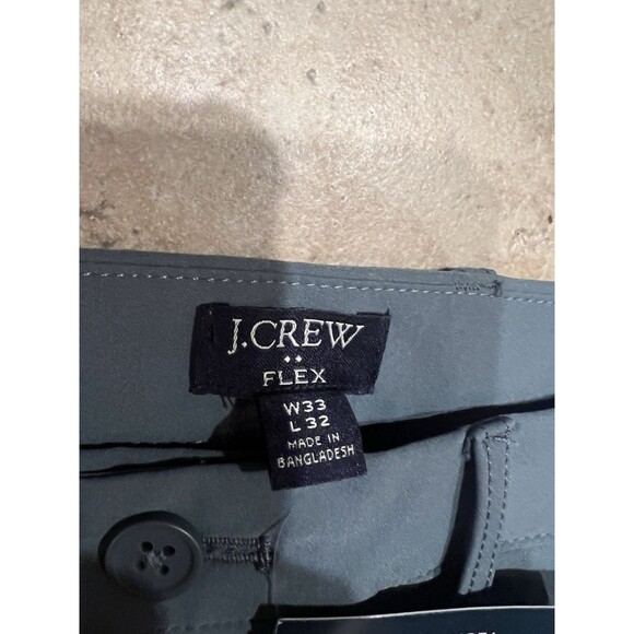 J Crew Pants Mens 33x32 Blue Tech Flex Slim Fit Stretch comfort Utility Work NWT - Picture 3 of 9